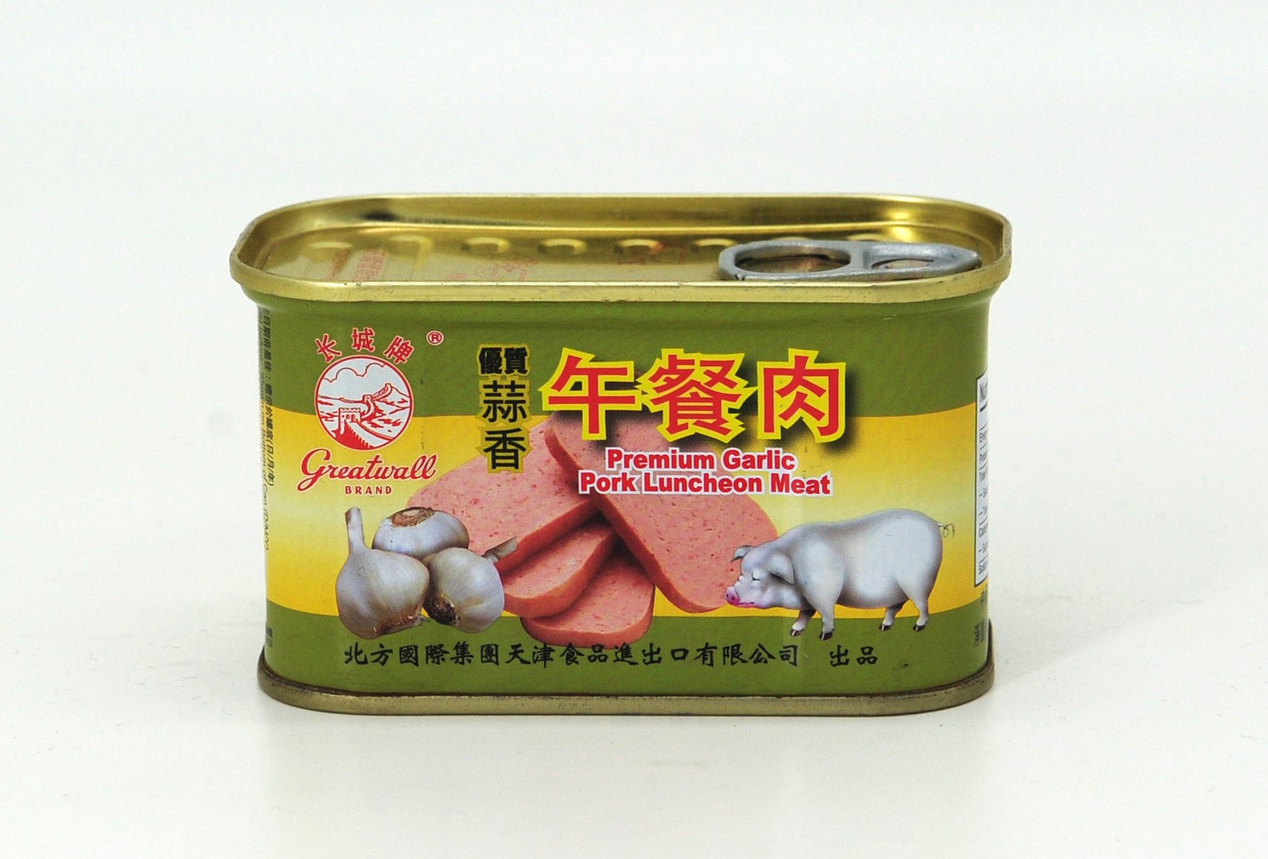 CANNED PREMIUM GARLIC PORK LUNCHEON MEAT