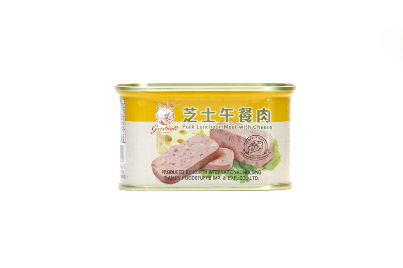 CANNED PORK LUNCHEON MEAT WITH CHEESE